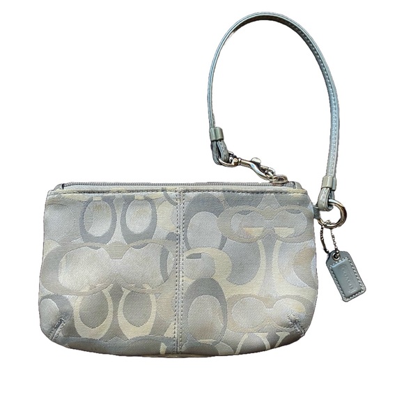 Coach Grey Wristlet/Clutch Mini Bag - Picture 2 of 6